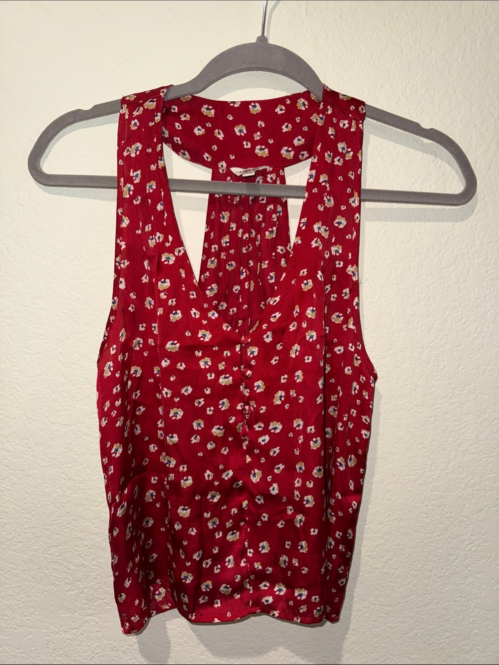 Love Red Ditsy Floral Sleeveless Camisole
